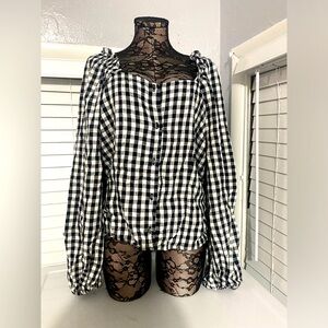 Who what wear bubble sleeve blouse,size XXL